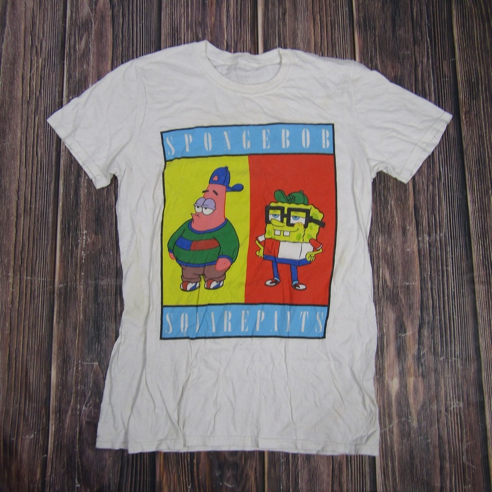 SpongeBob SquarePants Shirt Mens Small Nickelodeon Cartoon‎ Graphic Tee Patrick